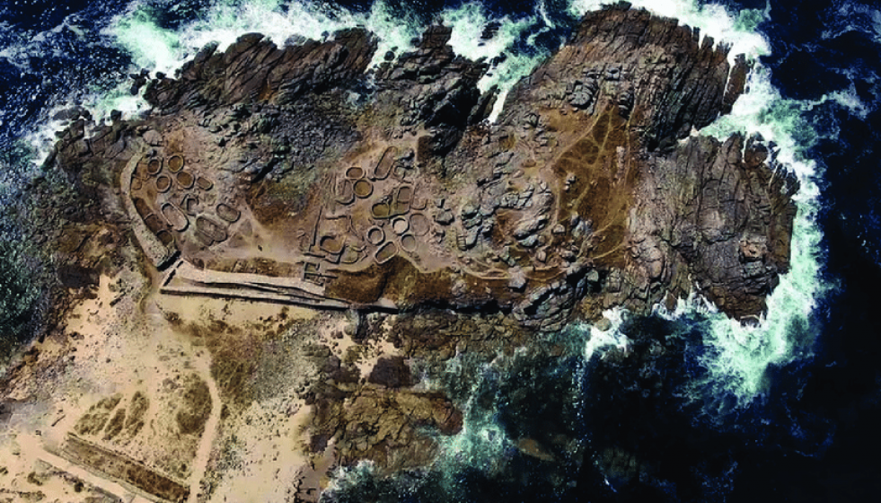 El castro de Baroña en Google Earth