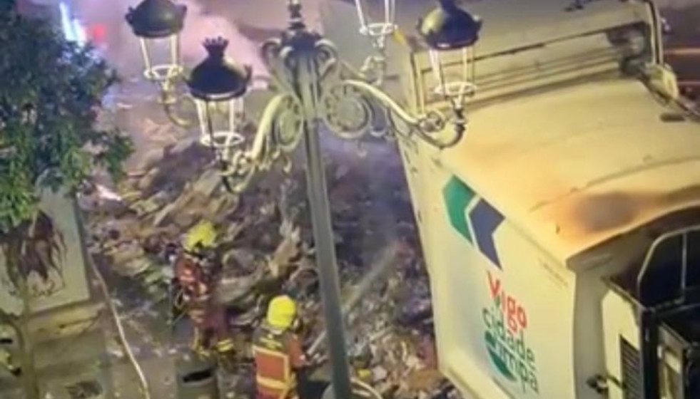 Imagen de la basura en la calle García Barbón.