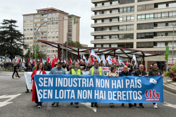 Imagen de la manifestación de esta mañana.