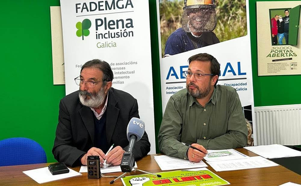 El presidente de Fademga, Eladio Fernández Pérez, y el gerente, Manel Fernández.