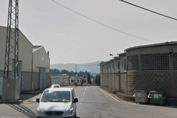 Entrada al polígono de Picusa en Padrón