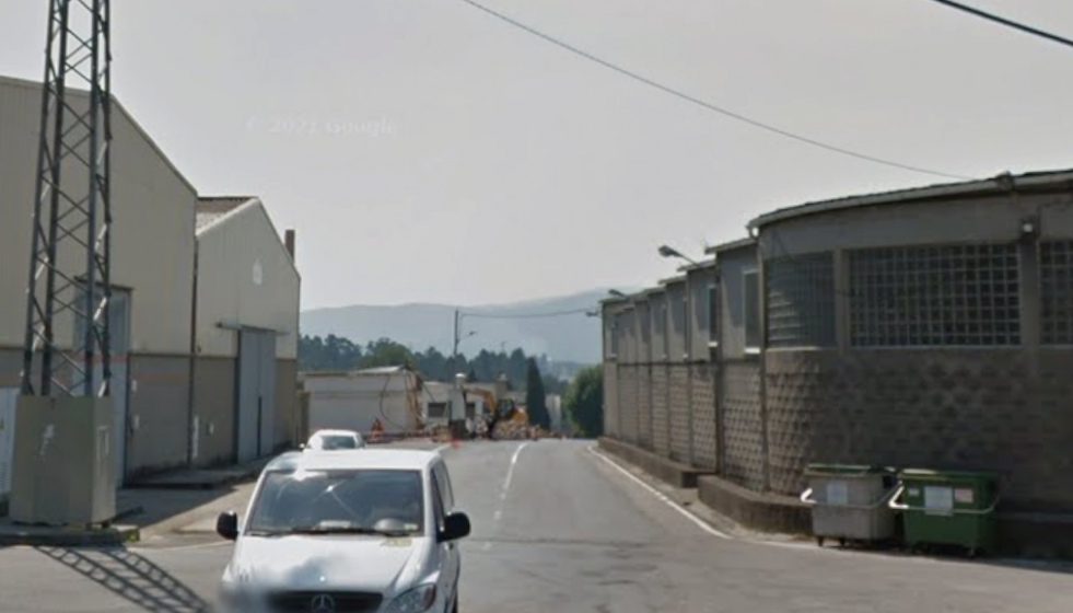 Entrada al polígono de Picusa en Padrón