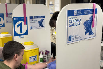 Toma de muestra en el proyecto 'Xenoma Galicia'.