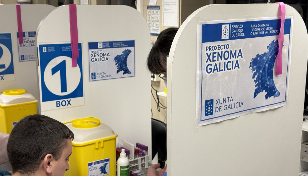 Toma de muestra en el proyecto 'Xenoma Galicia'.