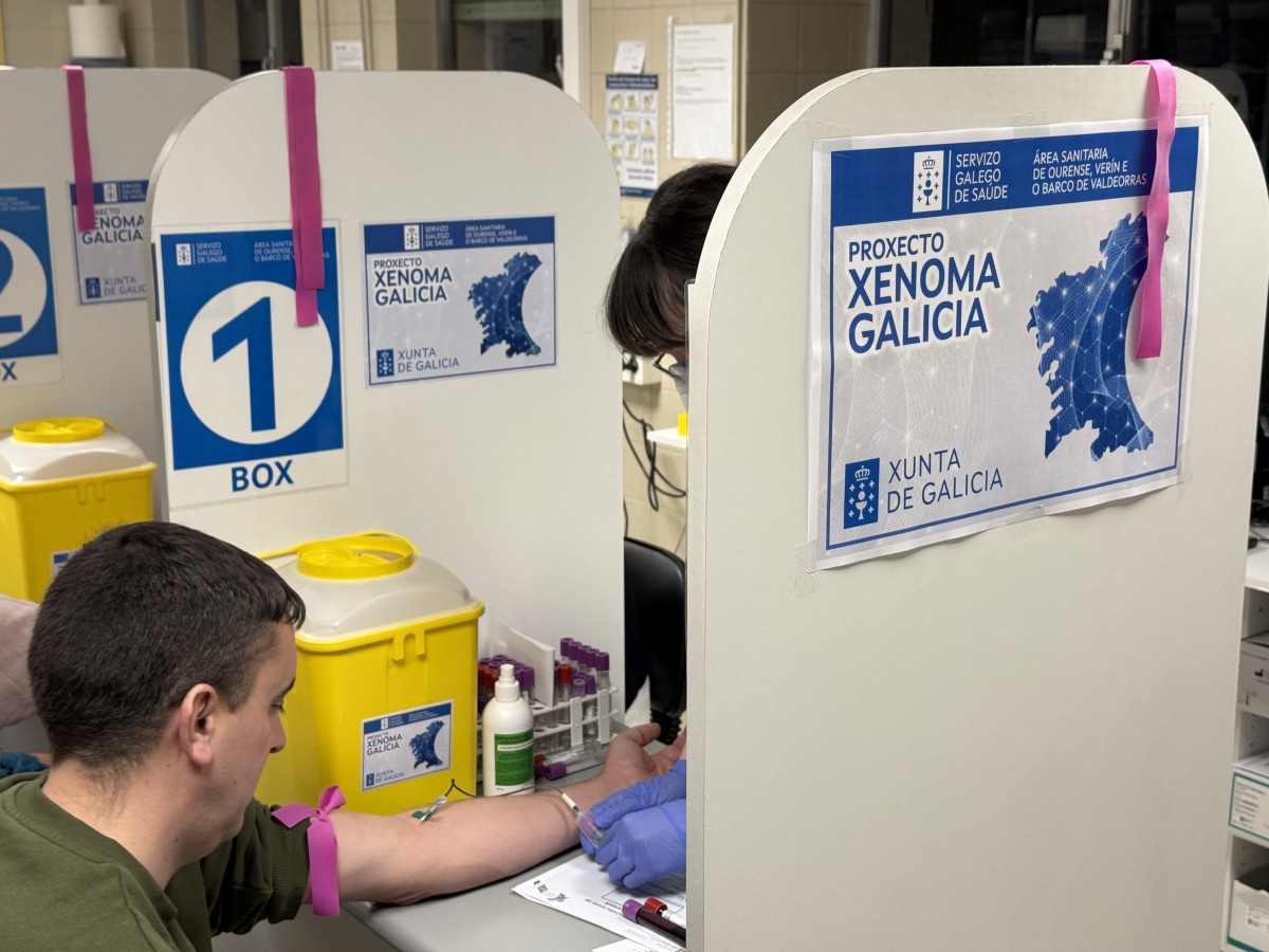 Toma de muestra en el proyecto 'Xenoma Galicia'.