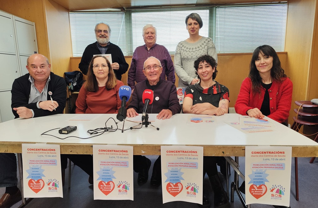 Rueda de prensa de presentaciu00f3n de las concentraciones de SOS Sanidade Pu00fablica