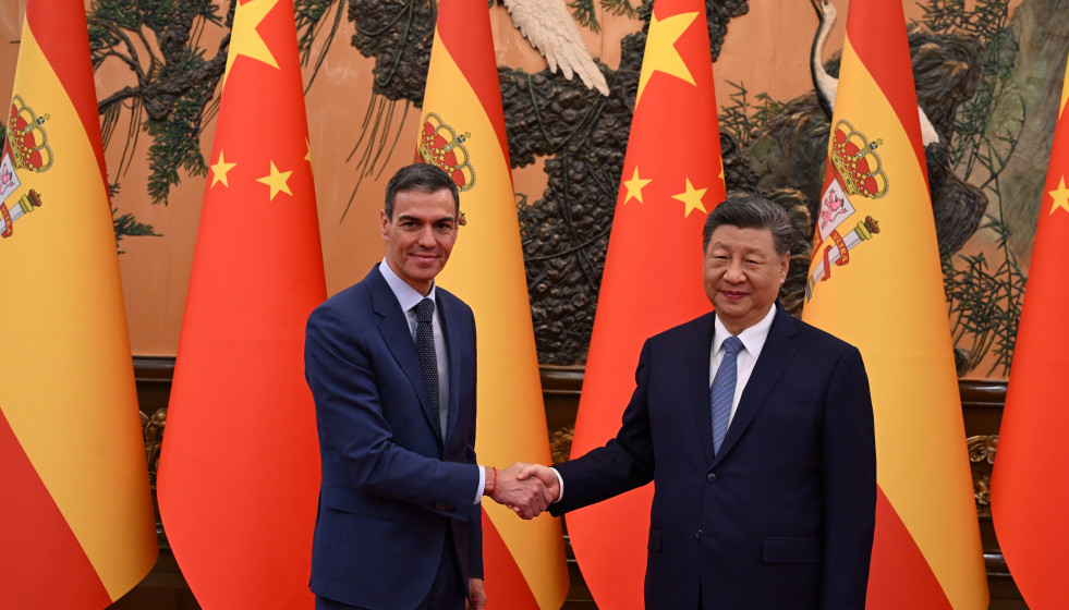 Pedro Sánchez y Xi Jinping