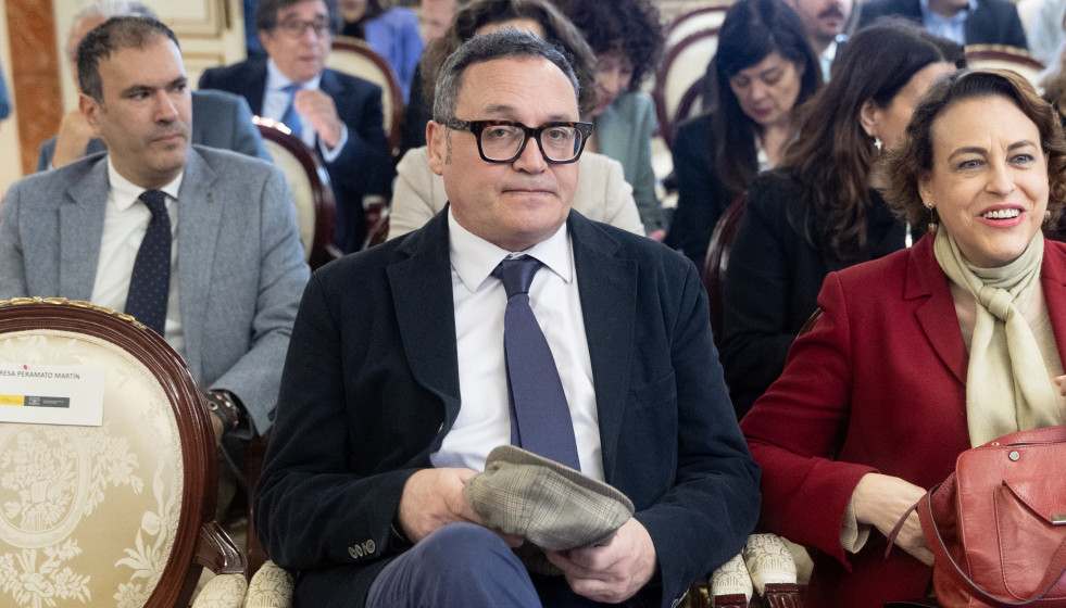 El exfiscal general del Estado, Álvaro García Ortiz, durante la II Jornada de debate sobre el proyecto de Ley Orgánica de Enjuiciamiento Criminal, en el Centro de Estudios Políticos y Constitucion