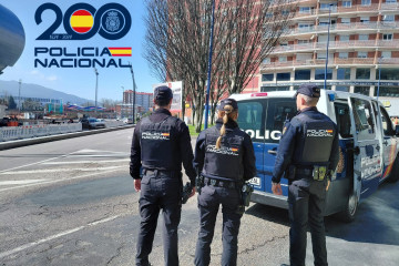 Agentes de la Policía Nacional en Vigo