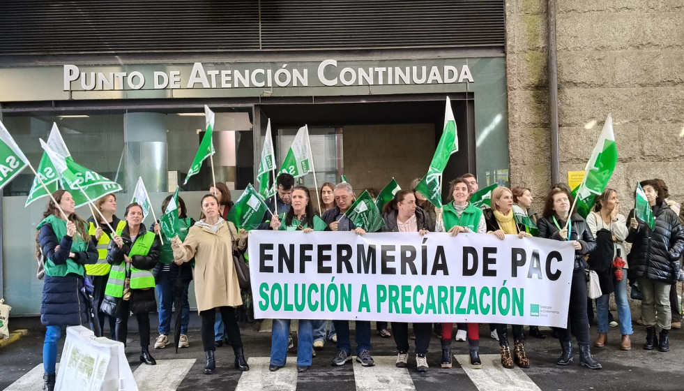 Enfermeros protestan ante una decisión 