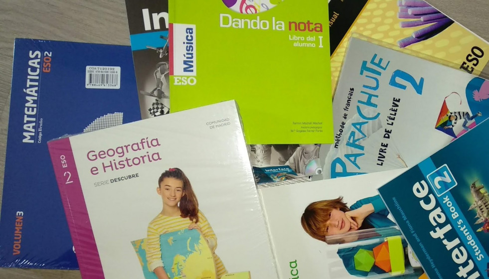Imagen de recurso de unos libros de texto.