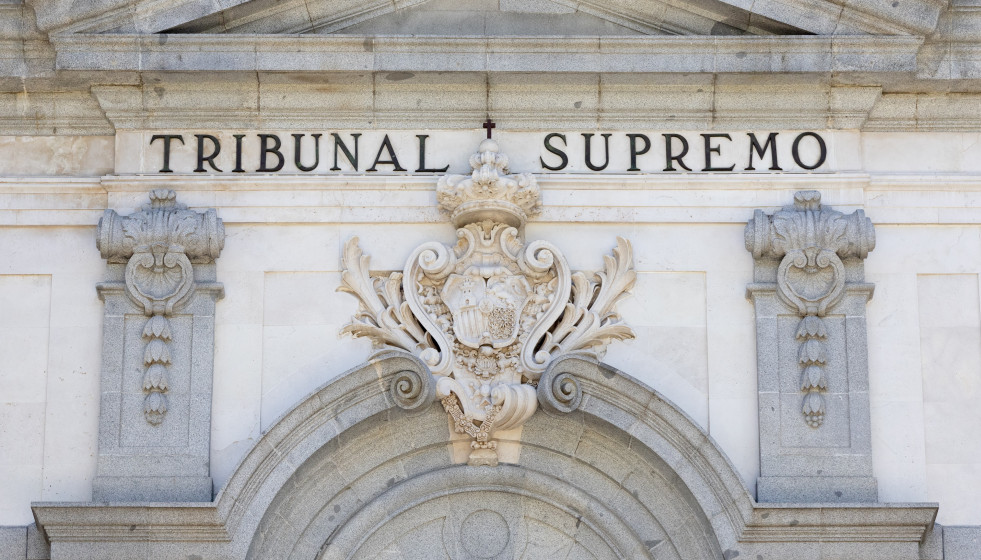 Archivo - Fachada de la sede del Tribunal Supremo, a 26 de septiembre de 2025, en Madrid (España).