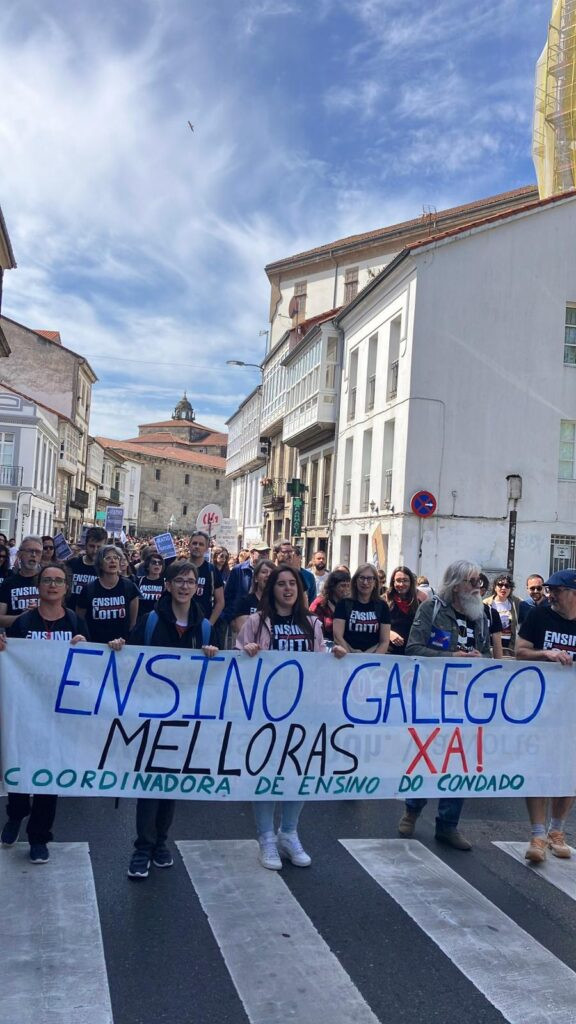 Una pasada manifestaciu00f3n de la Coordinadora de AMPAS