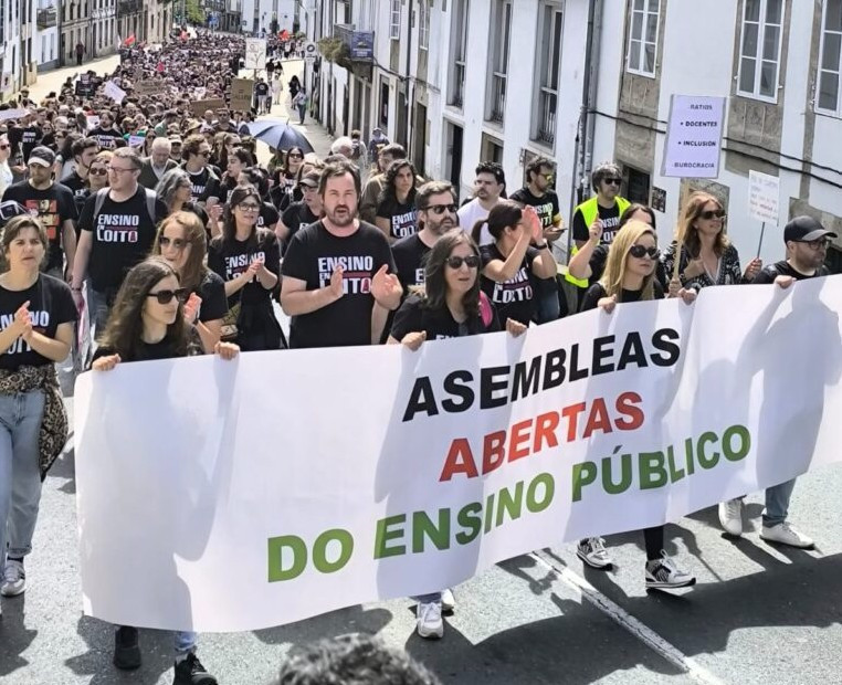 Una pasada marcha de la Asamblea de AMPAs