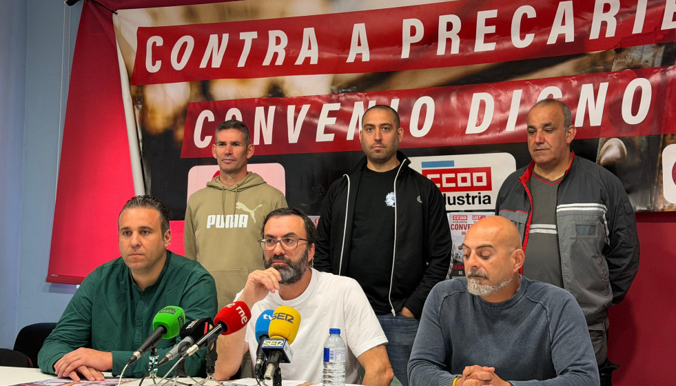 Imagen de la rueda de prensa de este martes.