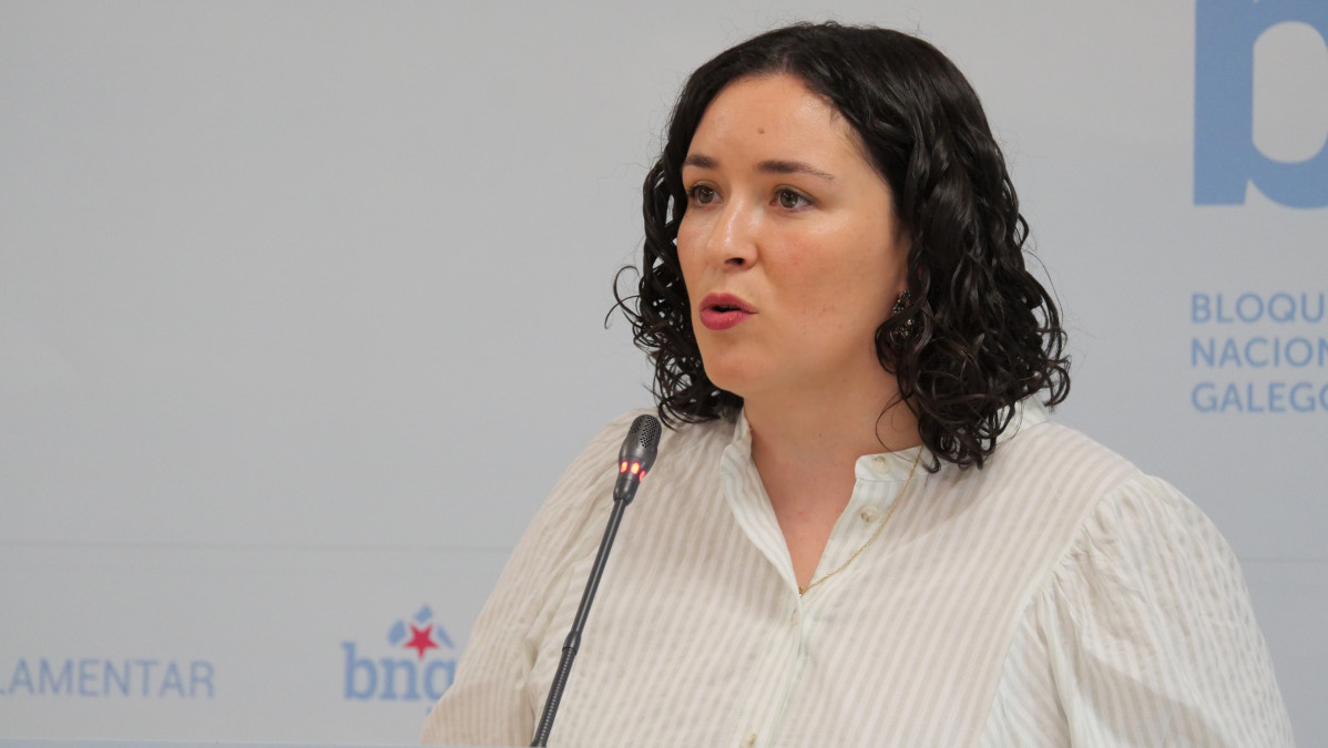 Archivo - La diputada del BNG Saleta Chao.