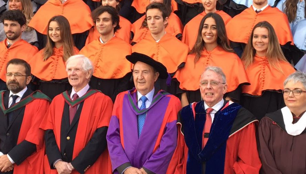 Graduación de Cesuga en 2019 con Salcines en el centro