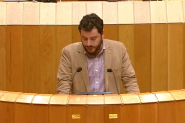 Emilio Vázquez Blanco en el Parlamento de Galicia