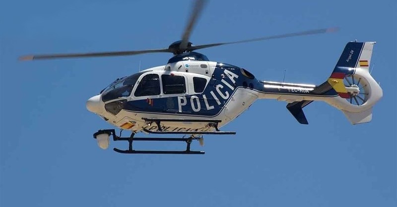 Policia helicoptero