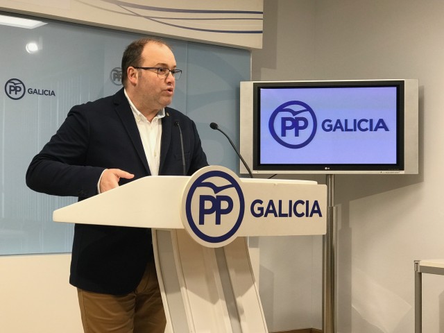 Miguel Tellado, secretario xeral do PP galego, en rolda de prensa
