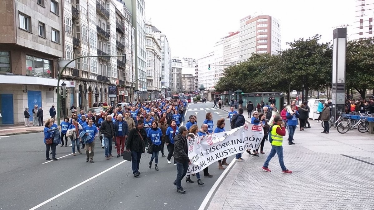 PROTESTA DE FUNCIONARIOS XUSTIZA