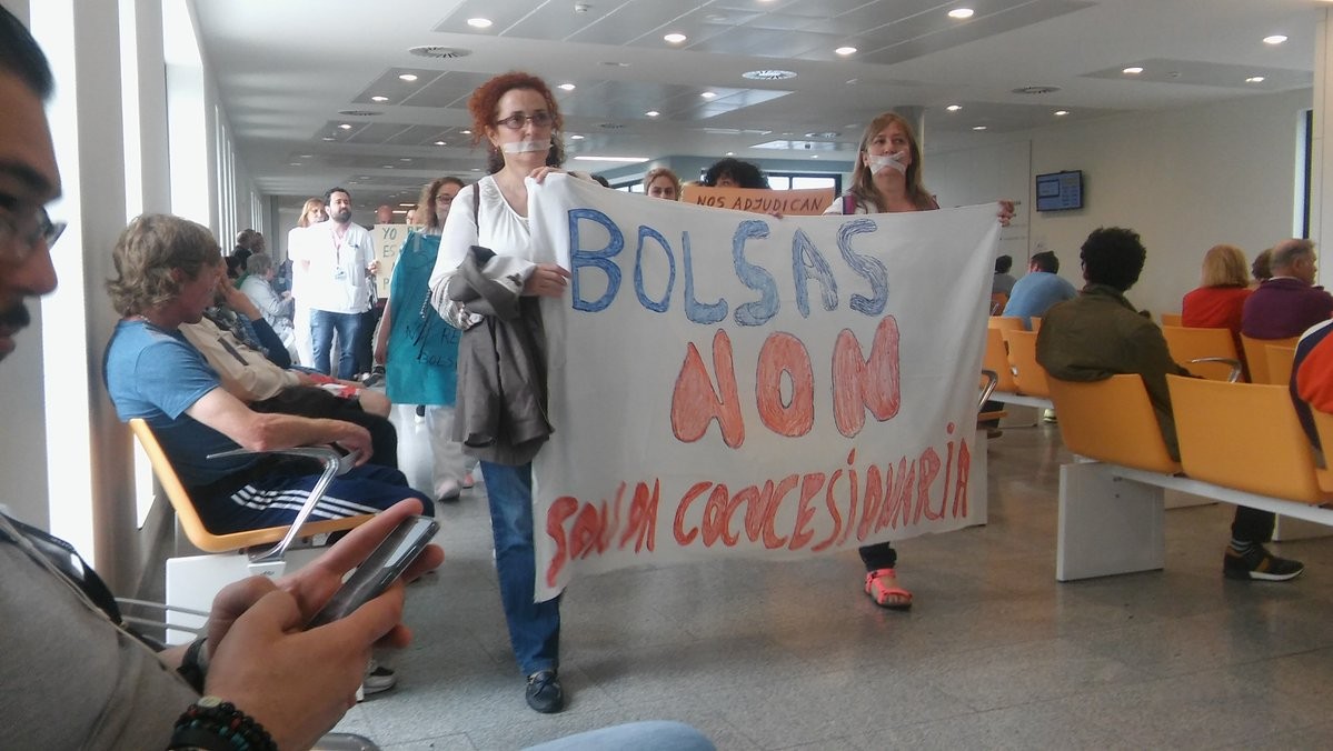 Protesta enfermeiras alvaro cunqueiro hospital sergas