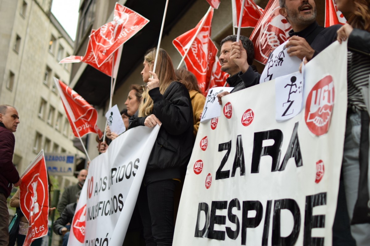 Zara inditex protesta mulleres traballadoras