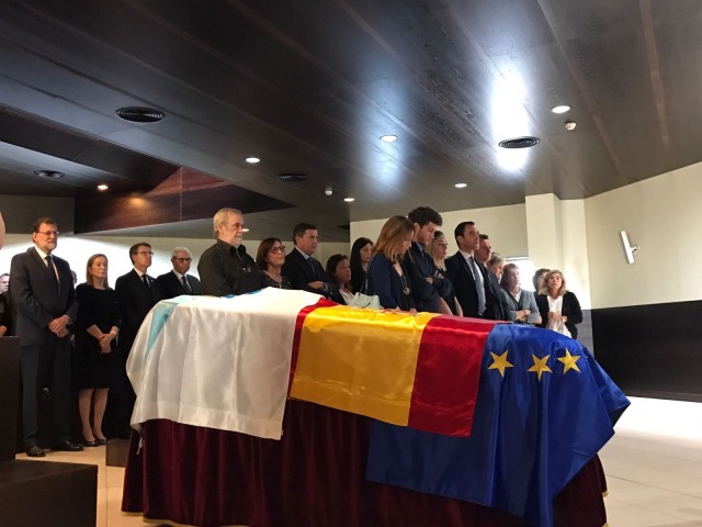 Funeral de Gerardo Fernández Albor en Santiago