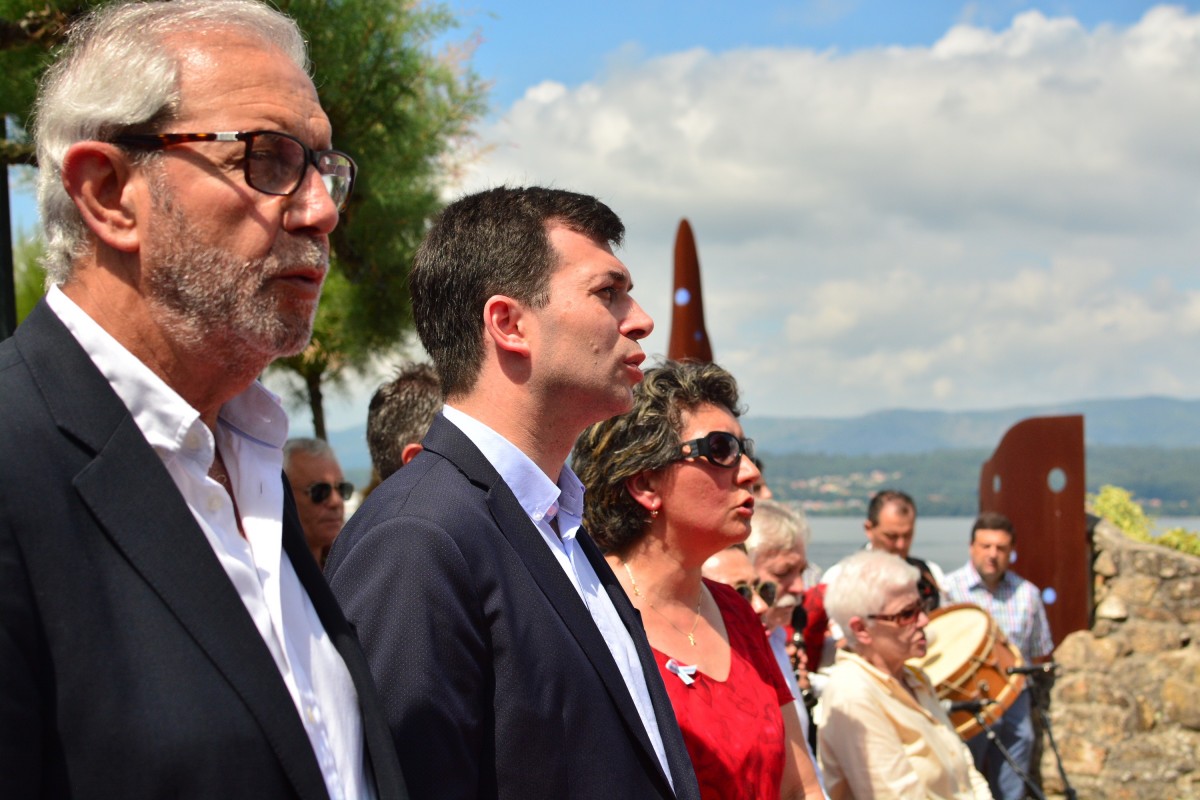 Emilio Pérez Touriño e Gonzalo Caballero no a celebración do 25 de xullo
