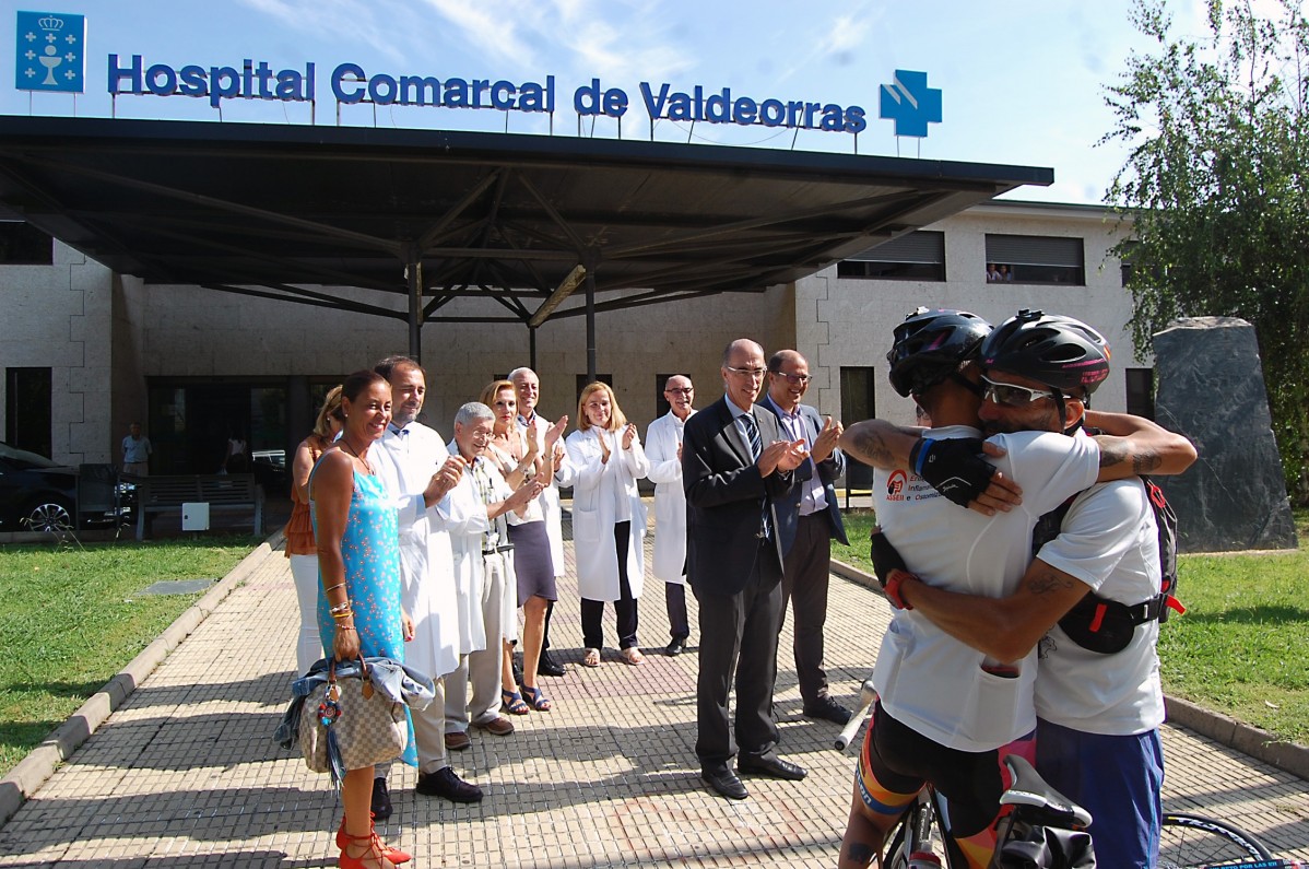 Víctor Loira no Hospital Comarcal de Valdeorras