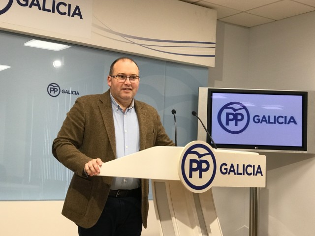 Miguel Tellado (PPdeG), en rolda de prensa