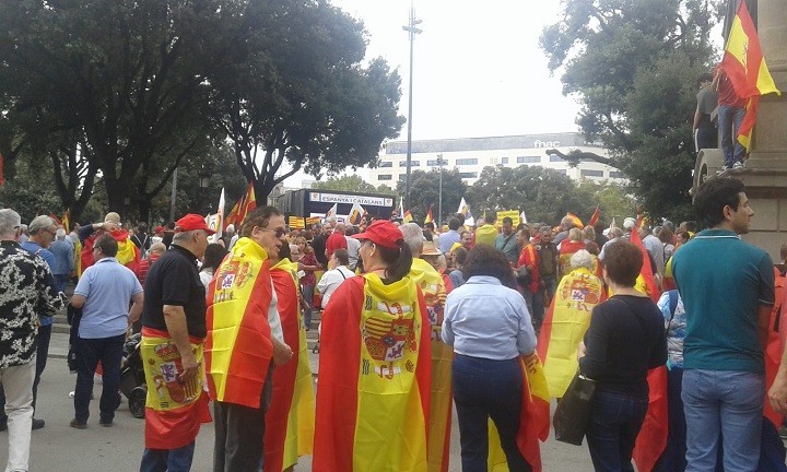 Manifestaciu00f3n 12 de outubro en Barcelona. Ana Basanta