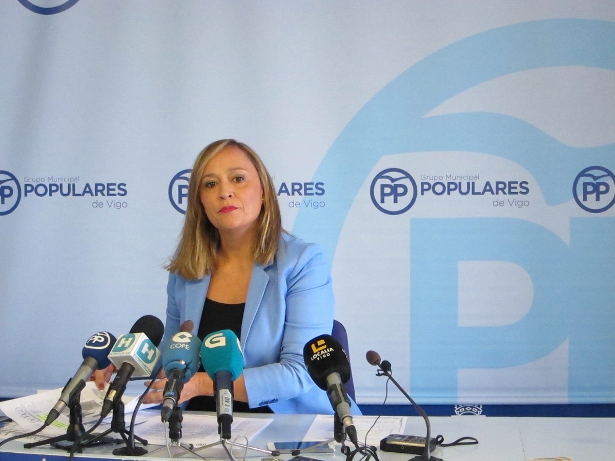 A portavoz do PP de Vigo, Elena Muñoz.