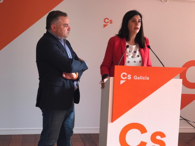 A portavoz de Cidadáns e o secretario de Organización en Galicia