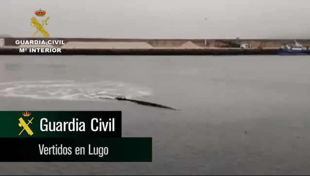 Imaxe do emisario de Celeiro en vídeo da Garda Civil