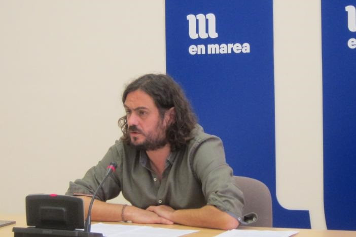 O deputado de En Marea Antón Sánchez