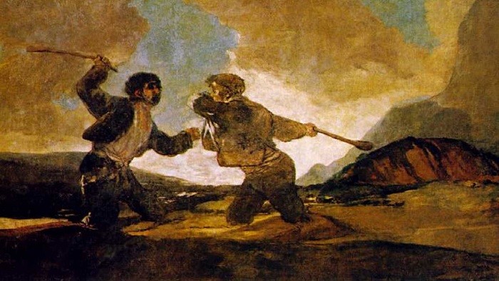 Doio a garrotazos de Francisco de Goya