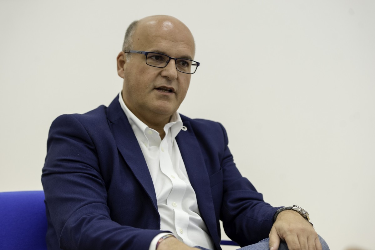 O presidente da Deputación de Ourense, Manuel Baltar, nunha entrevista
