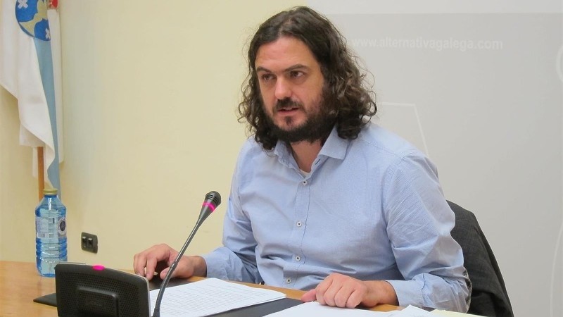 O viceportavoz de En Marea, Antón Sánchez