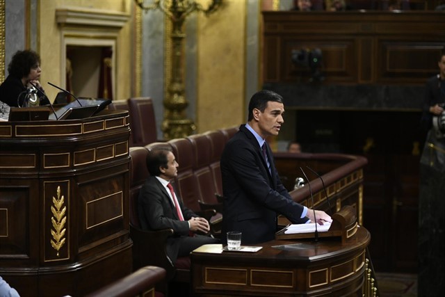 Pedro Sánchez comparece no Congreso dos Deputados