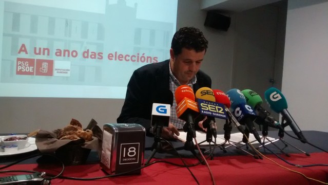 O portavoz do PSOE na Deputación de Ourense, Francisco Fraga.