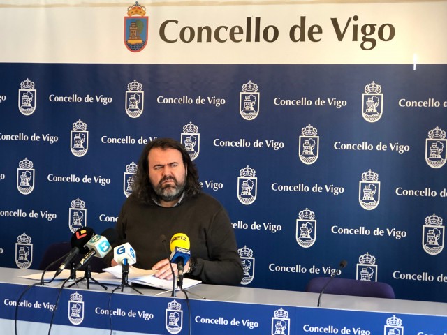 Rubén Pérez este xoves en Vigo.