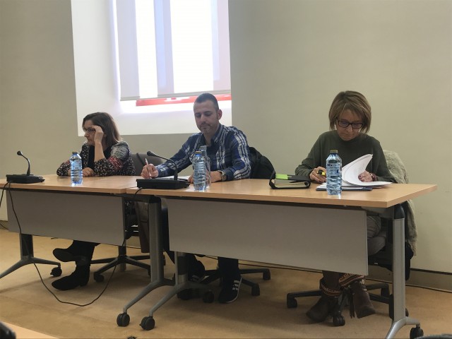 Fátima Nercellas, Óscar Graña e Elisabeth Dosil, na xornada de sanidade