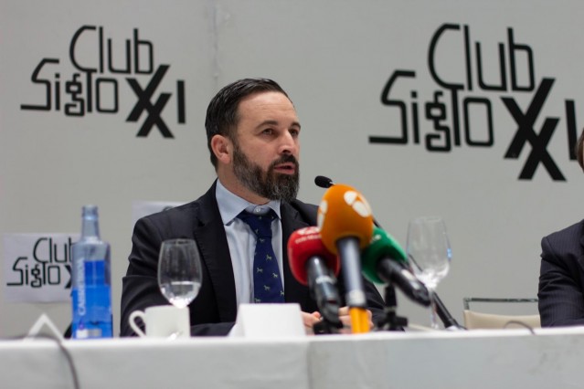 Santiago Abascal protagoniza un Almorzo Informativo do Club Século XXI