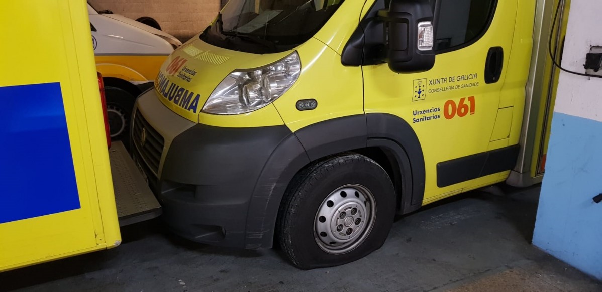 Ambulancia con picada en Galicia