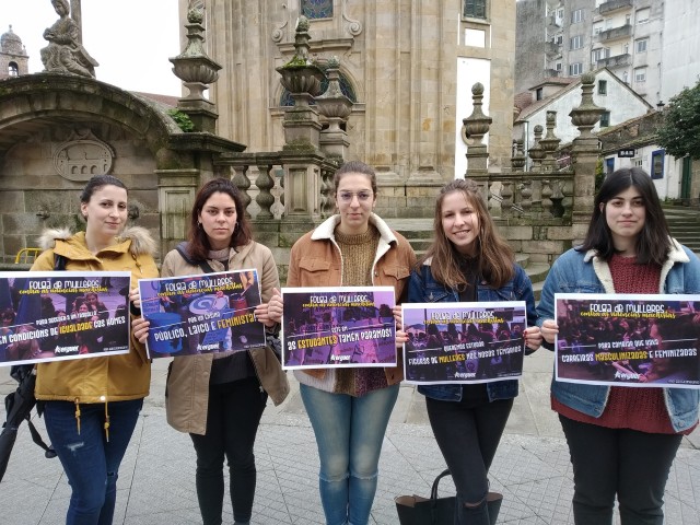Convocan folga feminista para as estudantes de ensino medio e universitari