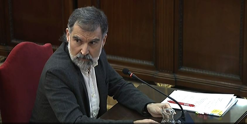 Jordi Cuixart no xuízo do procu00e9s