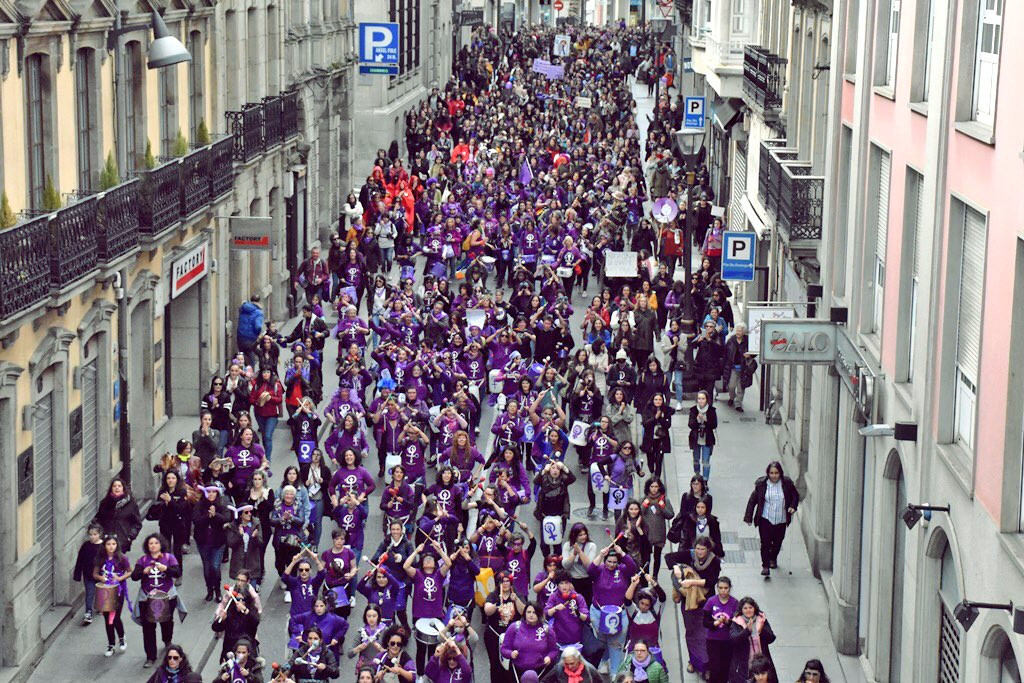 Manifestacion feminista en Lugo galizacontrainfo