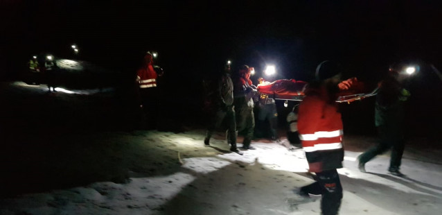 Rescatados 25 senderistas galegos nunha zona de monte da contorna de Palombera