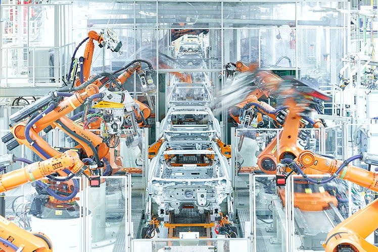 Linea de montaxe do novo Audi A1 na planta de Seat de Martorell